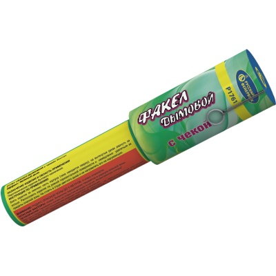 Дымовой (с чекой) зеленый Фальшфейер купить в Лебедяни | lebedyan.salutsklad.ru