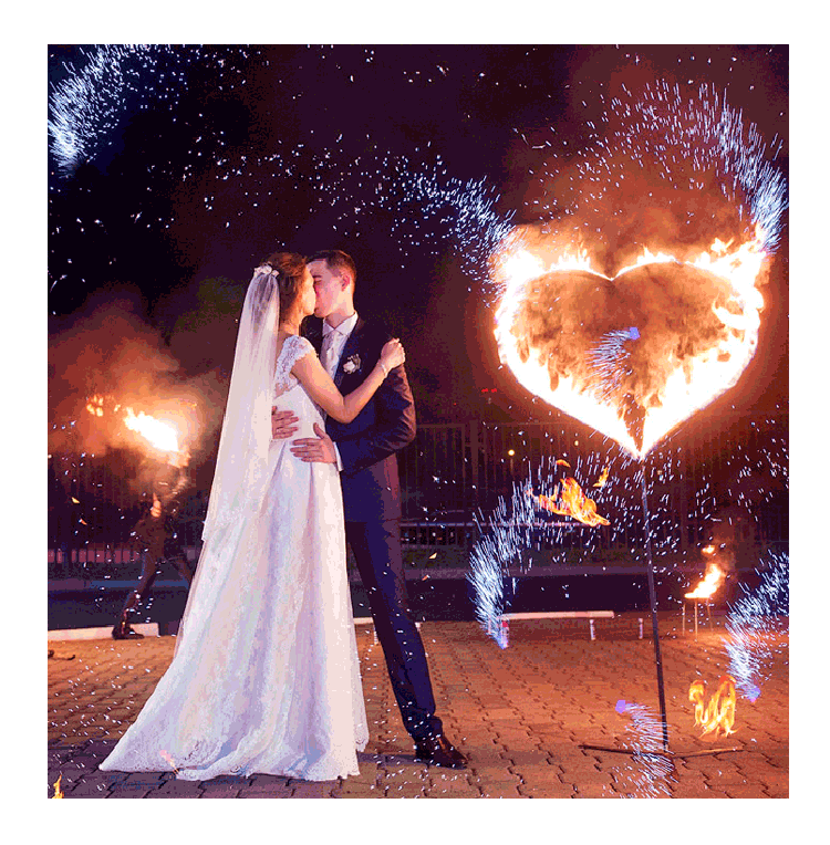 Организация пиротехнического шоу на свадьбу  Лебедянь | lebedyan.salutsklad.ru