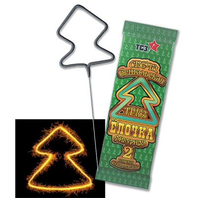 Елочка Бенгальские огни фигурные купить в Лебедяни | lebedyan.salutsklad.ru