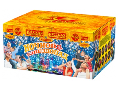 Ночной звездопад Комбинированный Фейерверк купить в Лебедяни | lebedyan.salutsklad.ru
